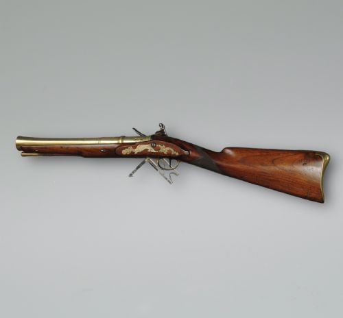18TH CENTURY BRASS BARRELLED FLINTLOCK BLUNDERBUSS - ADDITIONAL PHOTO 8