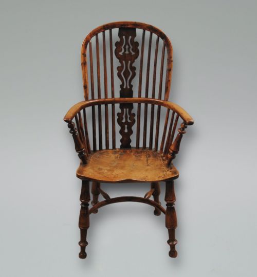 NOTTINGHAMSHIRE YEW TREE WINDSOR ARMCHAIR - ADDITIONAL PHOTO 1