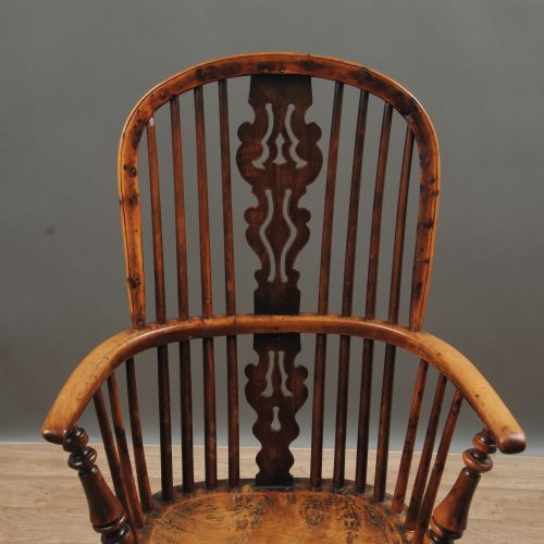 NOTTINGHAMSHIRE YEW TREE WINDSOR ARMCHAIR - ADDITIONAL PHOTO 2