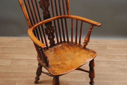 NOTTINGHAMSHIRE YEW TREE WINDSOR ARMCHAIR - ADDITIONAL PHOTO 3