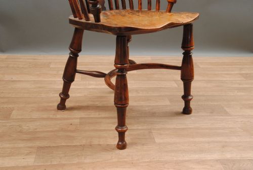 NOTTINGHAMSHIRE YEW TREE WINDSOR ARMCHAIR - ADDITIONAL PHOTO 4