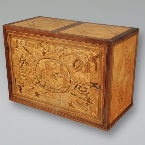 17TH CENTURY GERMAN MARQUETRY TABLE CABINET - ADDITIONAL PHOTO 2
