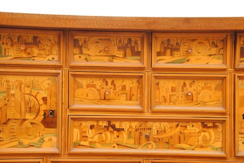 17TH CENTURY GERMAN MARQUETRY TABLE CABINET - ADDITIONAL PHOTO 6
