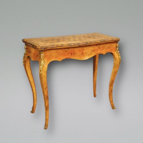 A FINE PAIR OF FRENCH MARQUETRY CARD TABLES - ADDITIONAL PHOTO 2
