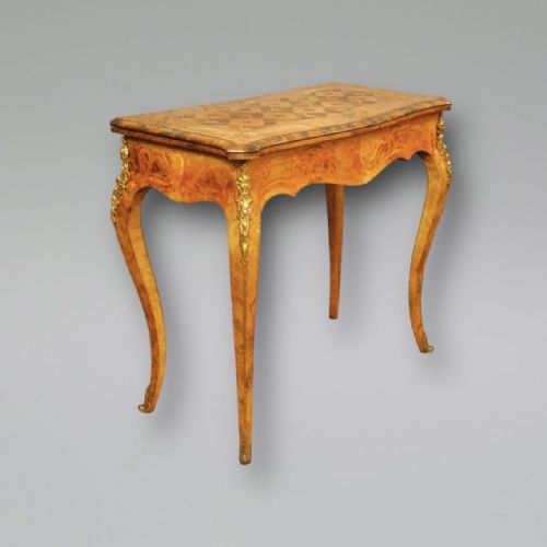 A FINE PAIR OF FRENCH MARQUETRY CARD TABLES - ADDITIONAL PHOTO 3