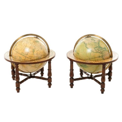 Mid 19th Century Globes by Wyld, London, 1847