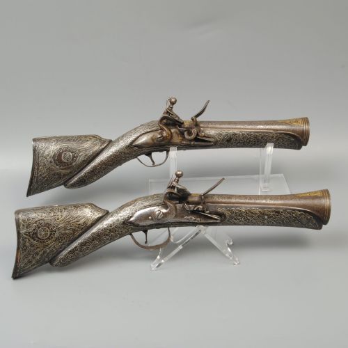 Two Ottoman Knee Blunderbuss