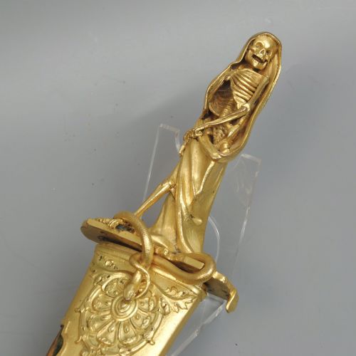 A WONDERFUL ORMOLU RITUAL DAGGER - ADDITIONAL PHOTO 4