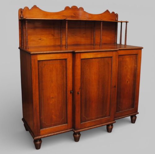 PAIR OF ROSEWOOD AND BRASS INLAID BREAKFRONT SIDE CABINETS - ADDITIONAL PHOTO 1