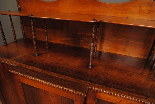PAIR OF ROSEWOOD AND BRASS INLAID BREAKFRONT SIDE CABINETS - ADDITIONAL PHOTO 4