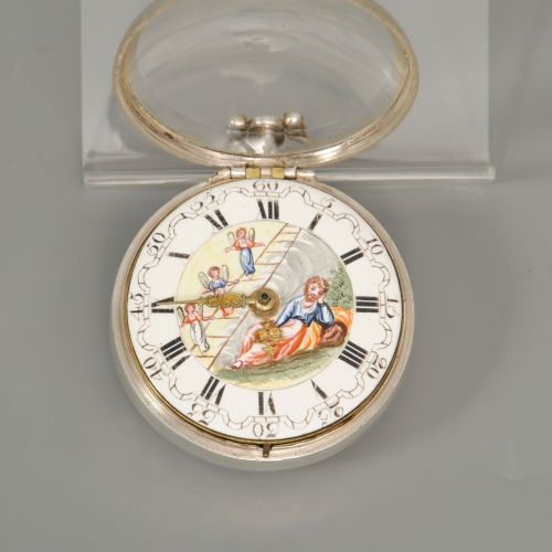 J WILDERS LONDON 18TH CENTURY SILVER PAIR CASED POCKET WATCH - ADDITIONAL PHOTO 1