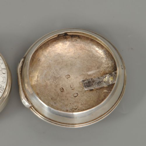 J WILDERS LONDON 18TH CENTURY SILVER PAIR CASED POCKET WATCH - ADDITIONAL PHOTO 3