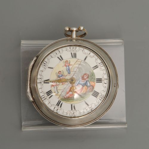 J WILDERS LONDON 18TH CENTURY SILVER PAIR CASED POCKET WATCH - ADDITIONAL PHOTO 4
