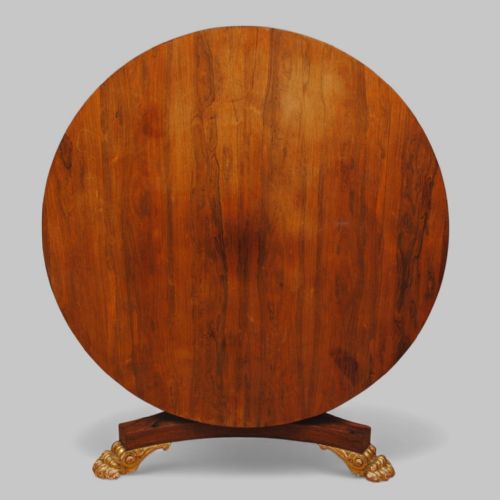 A REGENCY ROSEWOOD AND PARCEL GILT CENTRE TABLE - ADDITIONAL PHOTO 1