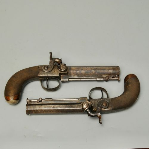 FINE PAIR OF MORTIMER PERCUSSION PISTOLS - ADDITIONAL PHOTO 1