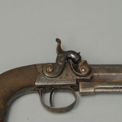 FINE PAIR OF MORTIMER PERCUSSION PISTOLS - ADDITIONAL PHOTO 2