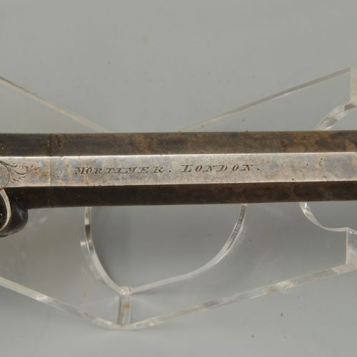 FINE PAIR OF MORTIMER PERCUSSION PISTOLS - ADDITIONAL PHOTO 4