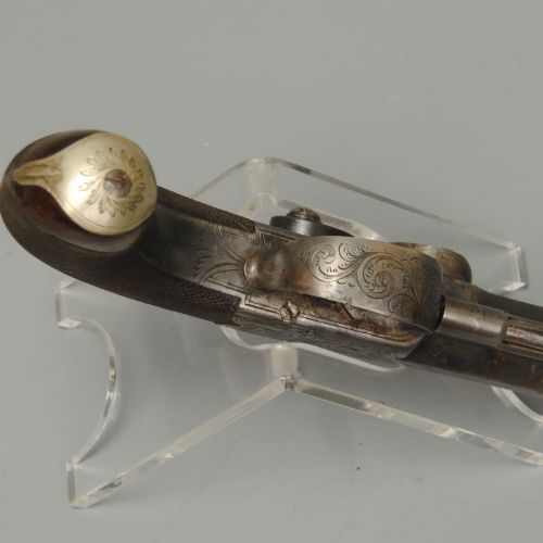 FINE PAIR OF MORTIMER PERCUSSION PISTOLS - ADDITIONAL PHOTO 5