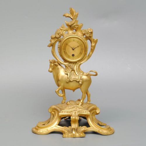ENGLISH ORMOLU CLOCK BY VINER LONDON