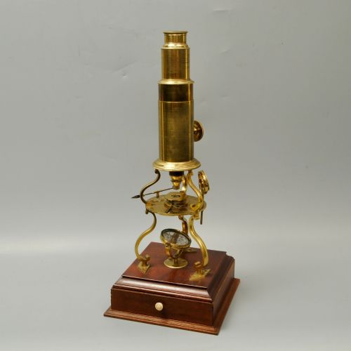 CULPEPPER MICROSCOPE WITH TRADE PAPERS FOR CHARLES LINCOLN - ADDITIONAL PHOTO 1