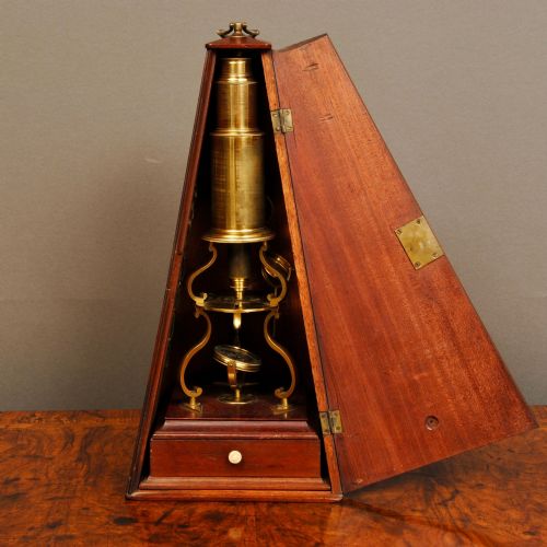CULPEPPER MICROSCOPE WITH TRADE PAPERS FOR CHARLES LINCOLN - ADDITIONAL PHOTO 3