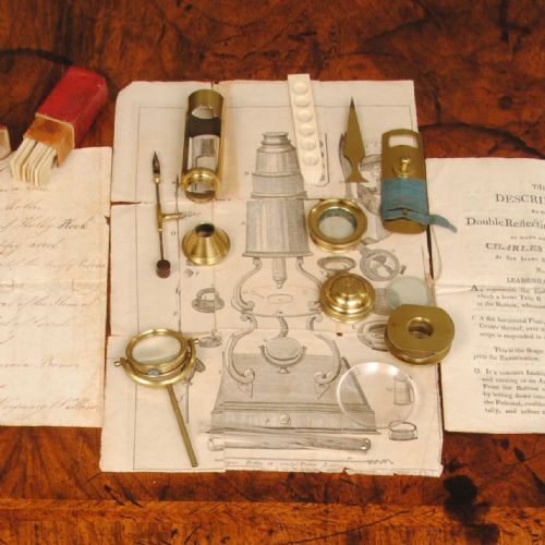 CULPEPPER MICROSCOPE WITH TRADE PAPERS FOR CHARLES LINCOLN - ADDITIONAL PHOTO 4