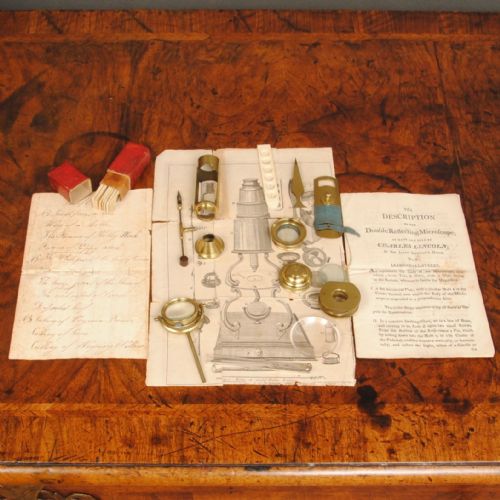 CULPEPPER MICROSCOPE WITH TRADE PAPERS FOR CHARLES LINCOLN - ADDITIONAL PHOTO 5