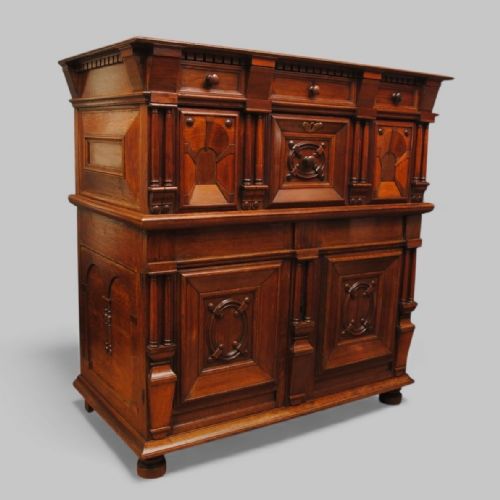 OAK WALNUT AND FRUITWOOD CHEST