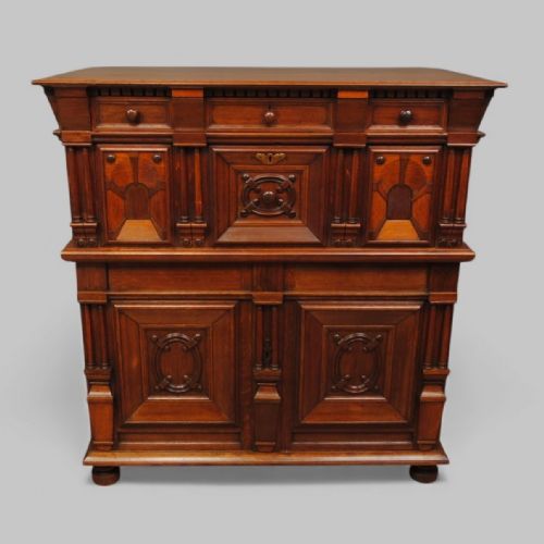 OAK WALNUT AND FRUITWOOD CHEST - ADDITIONAL PHOTO 1