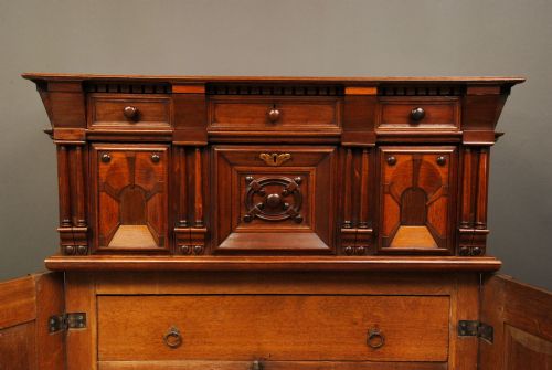 OAK WALNUT AND FRUITWOOD CHEST - ADDITIONAL PHOTO 2