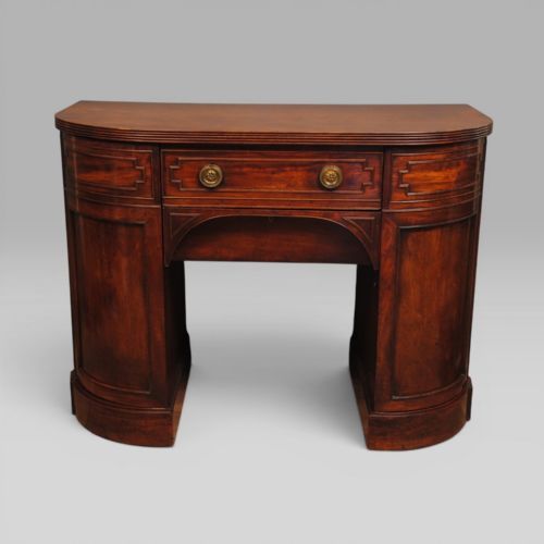 REGENCY PERIOD MAHOGANY BOW FRONTED SIDEBOARD - ADDITIONAL PHOTO 1