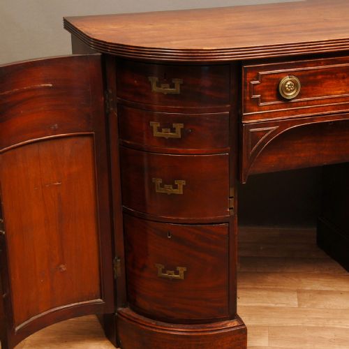 REGENCY PERIOD MAHOGANY BOW FRONTED SIDEBOARD - ADDITIONAL PHOTO 3