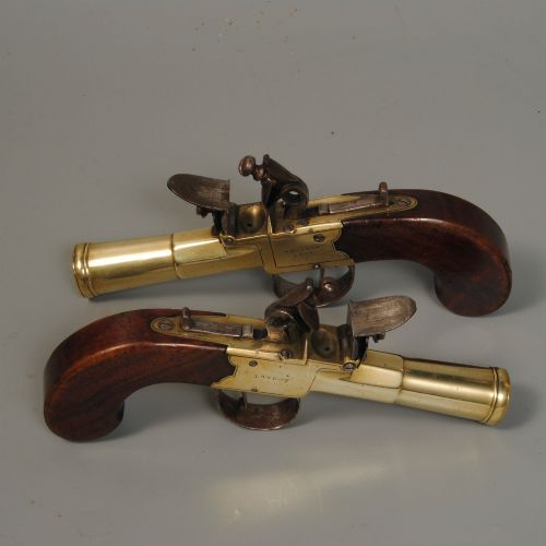 RARE PAIR OF BOXLOCK BLUNDERBUSS PISTOLS - ADDITIONAL PHOTO 2