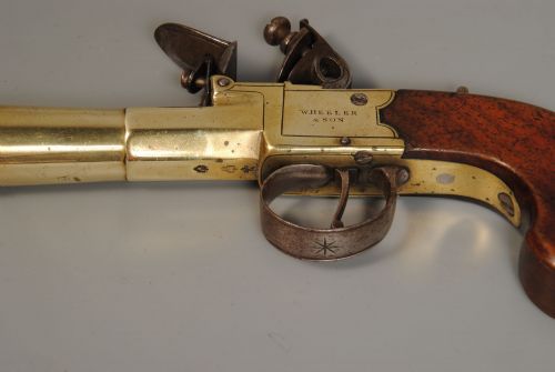 RARE PAIR OF BOXLOCK BLUNDERBUSS PISTOLS - ADDITIONAL PHOTO 4