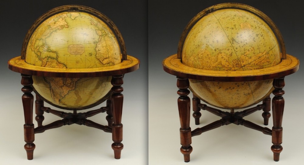 Terrestrial and celestial globes by Smith, London