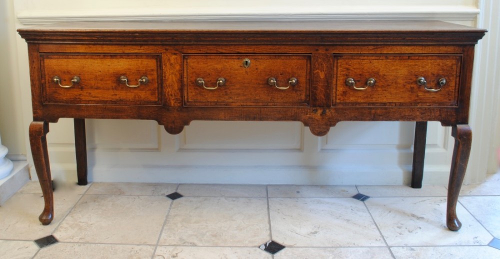  Georgian Cabriole leg oak  dresser base