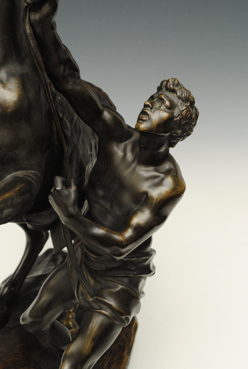 A fine pair of  French 19th century bronzes of The Marly Horses View IV