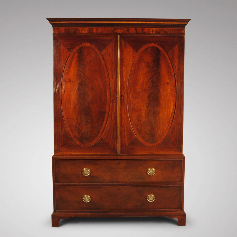 GEORGIAN OVAL PANEL LINEN PRESS