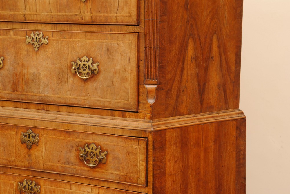 EARLY 18TH CENTURY WALNUT TALLBOY View III