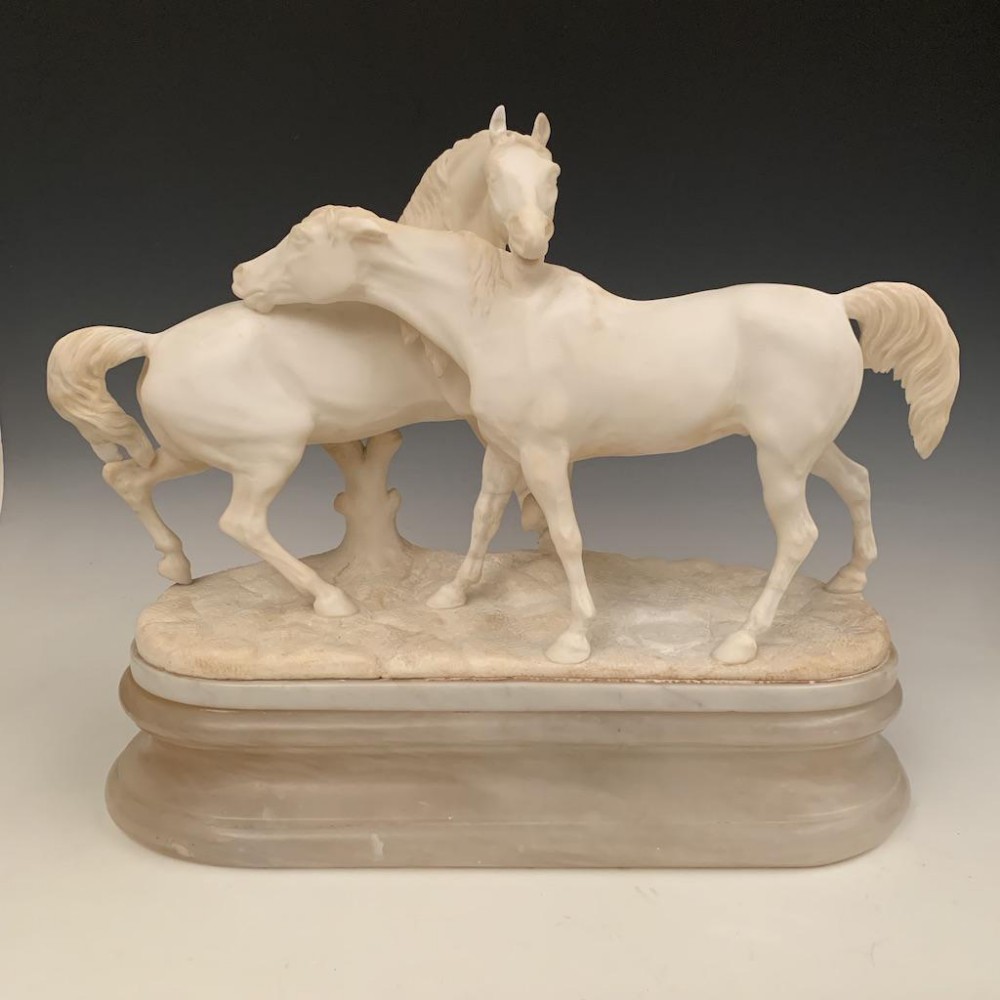 A BEAUTIFUL ALABASTER L'ACCOLADE AFTER MENE