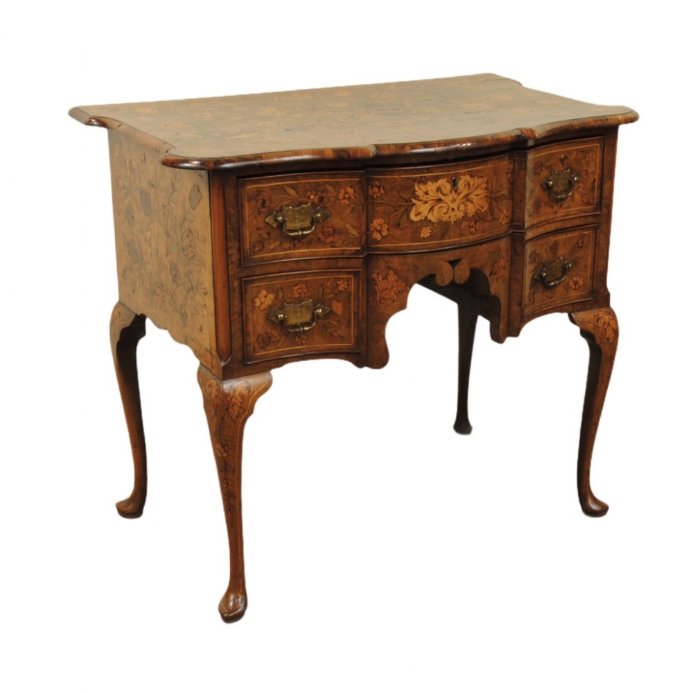 18TH CENTURY DUTCH WALNUT MARQUETRY LOWBOY