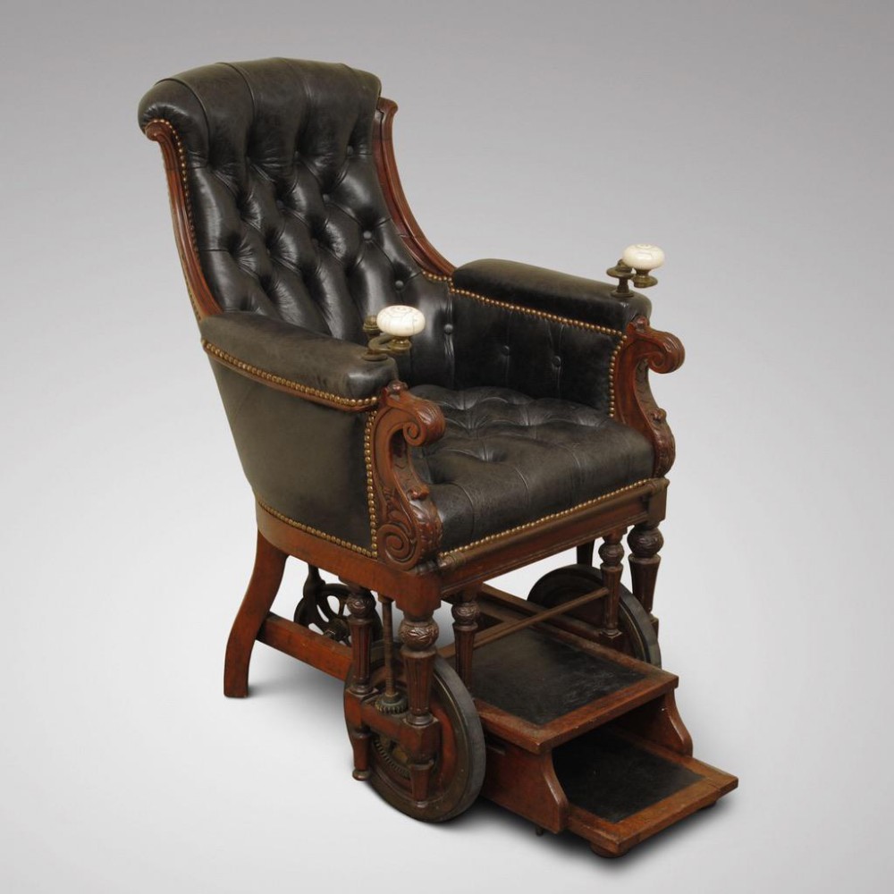 EARLY VICTORIAN PATENT INVALIDS ARMCHAIR