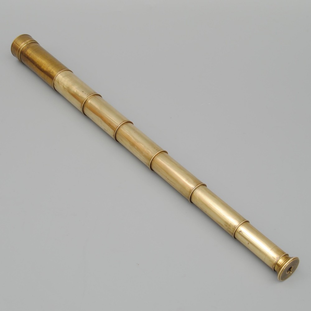 A RARE SMALL 6 DRAW POCKET TELESCOPE BY CARY, LONDON