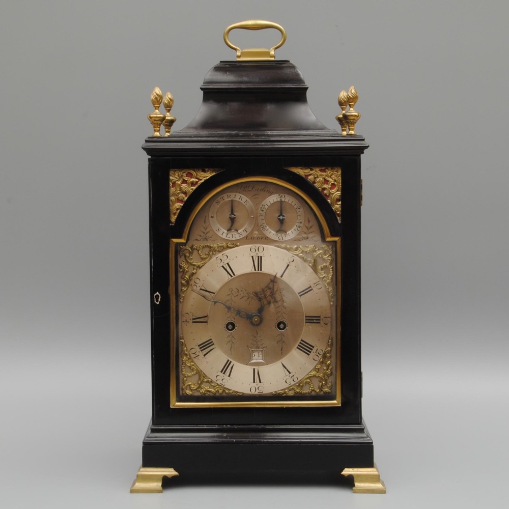 GEORGIAN BELL TOP BRACKET CLOCK