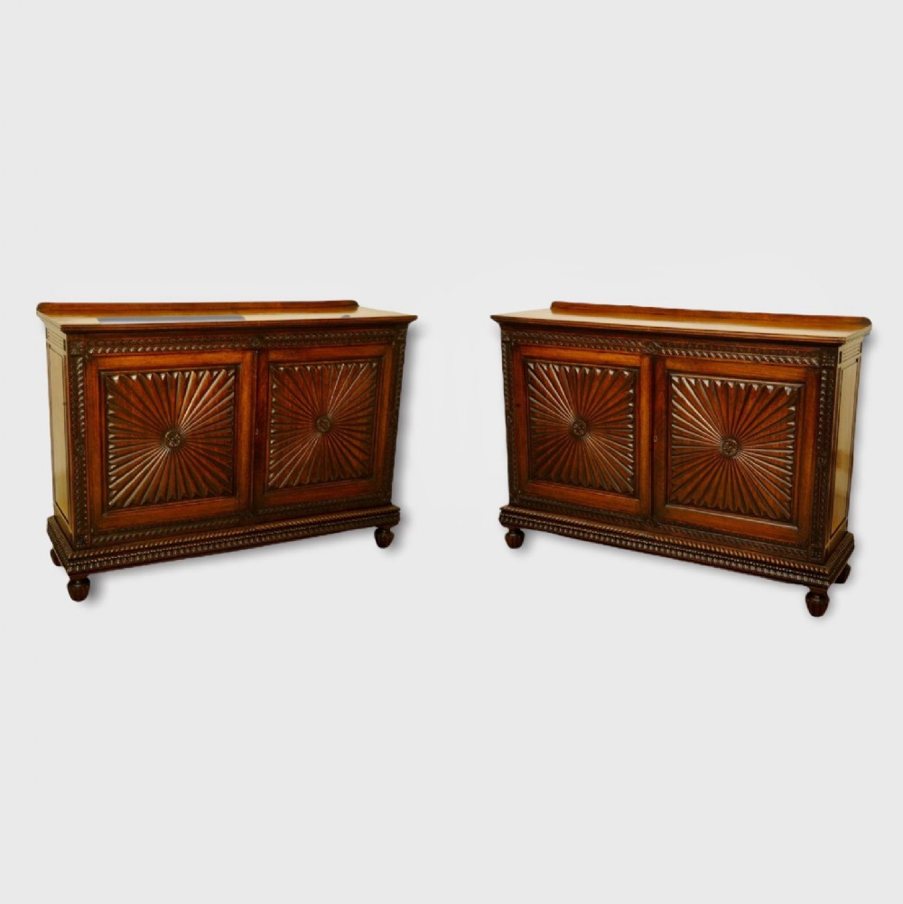 WONDERFUL PAIR OF ANGLO INDIAN SIDE CABINETS
