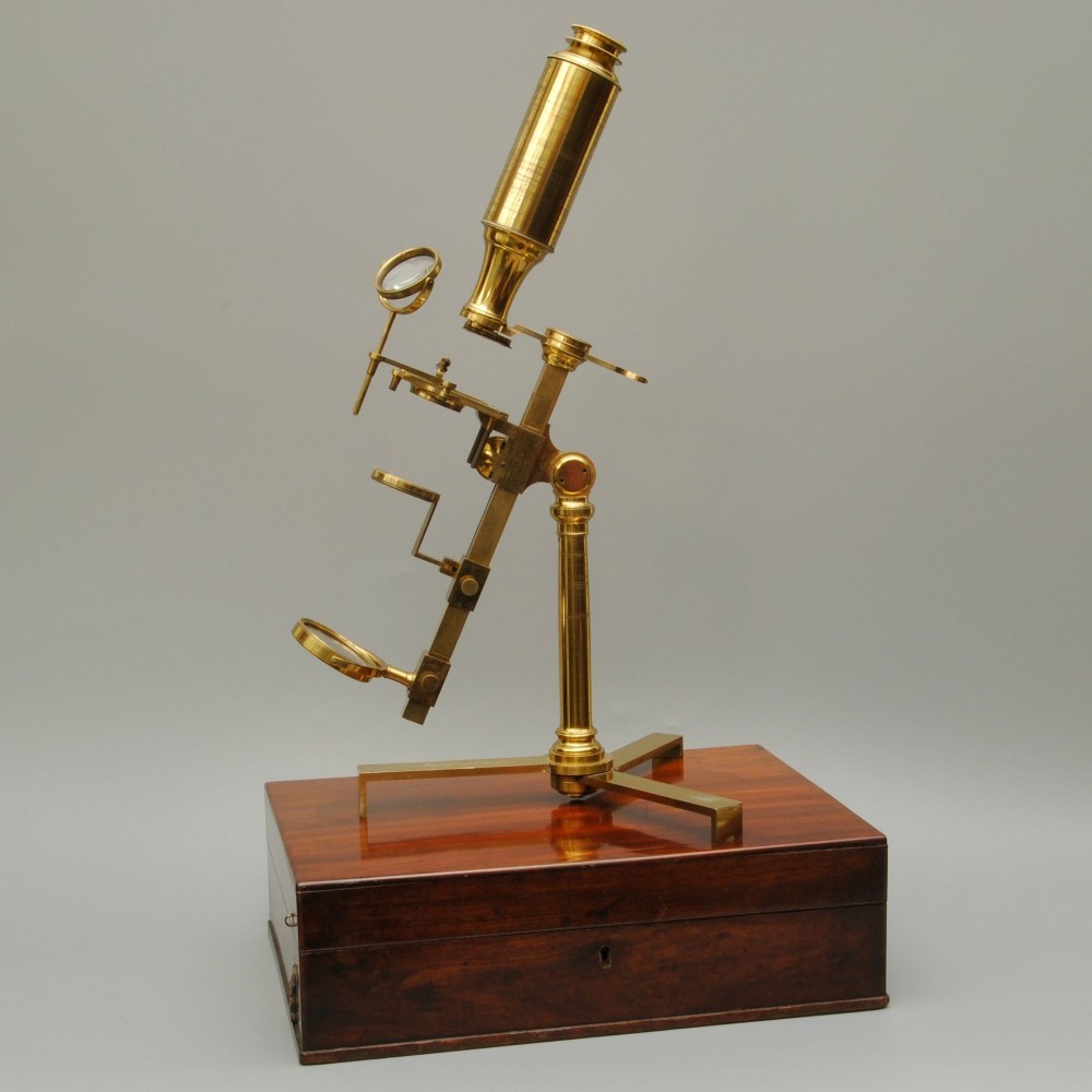 A FINE EXAMPLE OF A JONES MOST IMPROVED MICROSCOPE BY DOLLAND