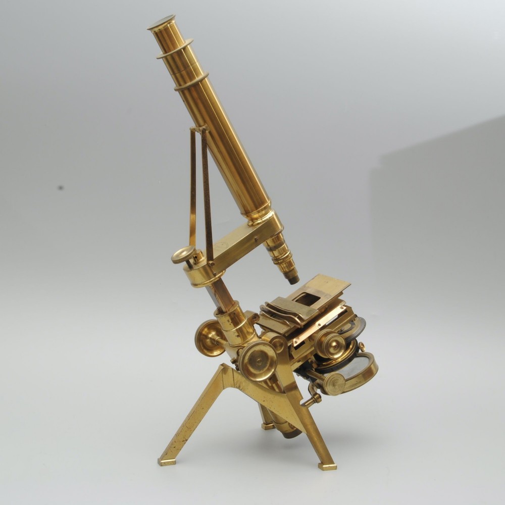 POWELL AND LEALAND NUMBER 3 MONOCULAR MICROSCOPE