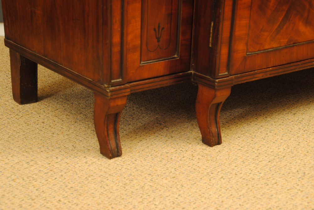 REGENCY MAHOGANY BREAKFRONT SIDE CABINET View IV