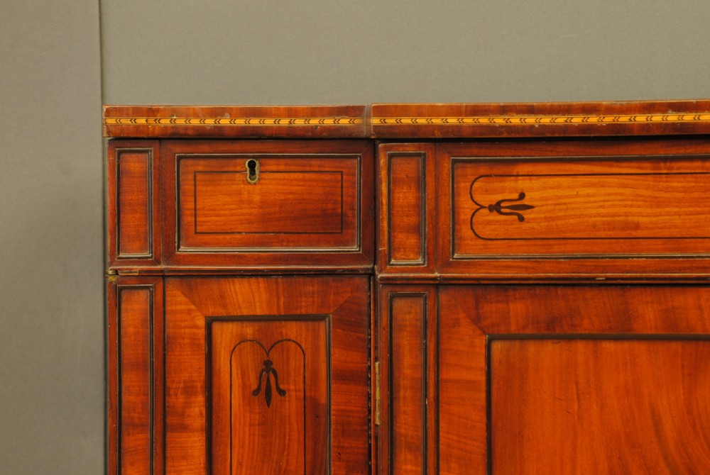 REGENCY MAHOGANY BREAKFRONT SIDE CABINET View V