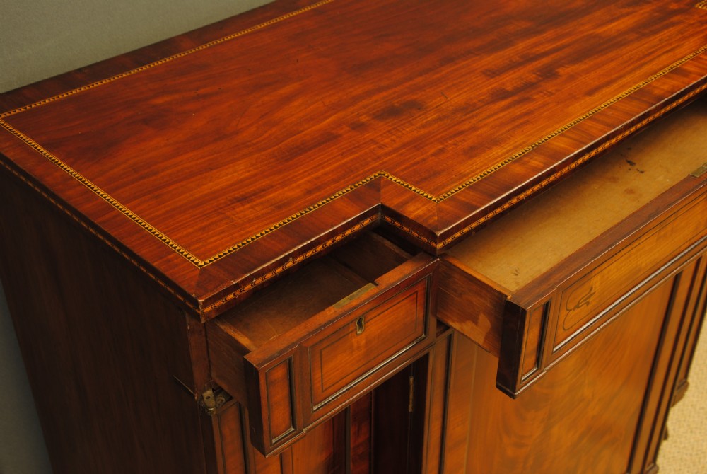 REGENCY MAHOGANY BREAKFRONT SIDE CABINET View VI
